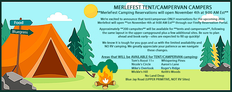 Merlefest Camping 2025